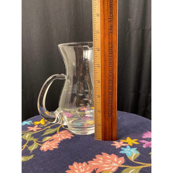 Vintage Princess House “Heritage” Design Clear Crystal Glass Pitcher - Picture 2 of 9